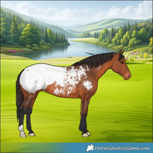 Horse Color:Bay Appaloosa Rabicano 