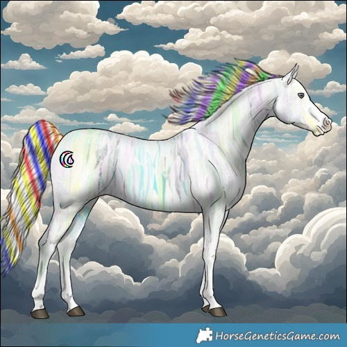 Horse Color:Painted Chestnut Chinchilla Ice 