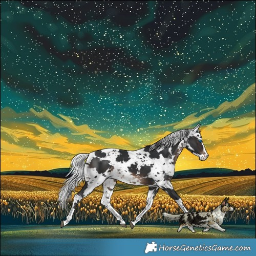 Horse Color:Brown Harlequin Merle