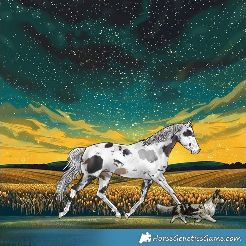 Horse Color:Brown Harlequin Merle