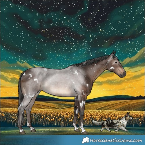 Horse Color:Gray White Spotted Bay Merle