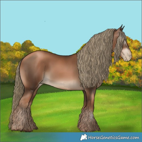 Horse Color:Gray Liver Chestnut Pearl Mushroom 