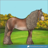 Horse Color:Gray Liver Chestnut Pearl Mushroom