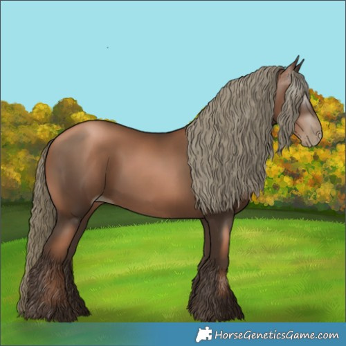 Horse Color:Gray Liver Chestnut Pearl Mushroom