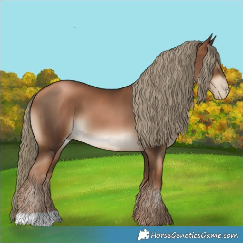 Horse Color:Gray Liver Chestnut Pearl Mushroom