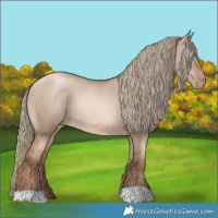 Horse Color:Liver Red Dun Pearl Mushroom Rabicano