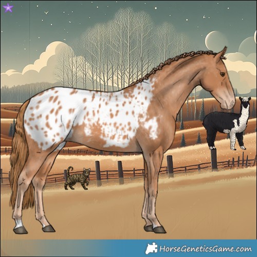 Horse Color:Chestnut Appaloosa 