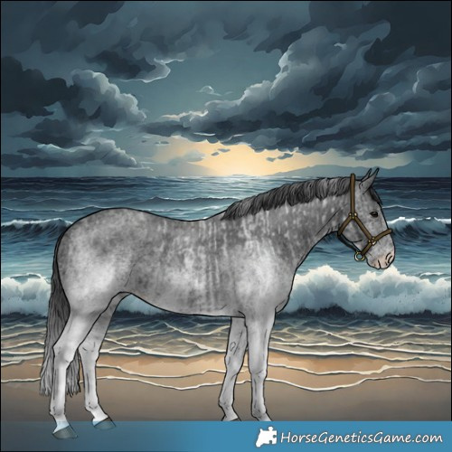 Horse Color:White Spotted Blue Roan Rabicano  and White Spotted Blue Roan Rabicano 