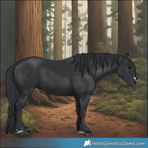 Horse Color:Black 