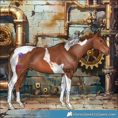 Horse Color:Chestnut Tobiano