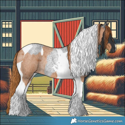 Horse Color:Blue Roan Tobiano Rabicano  and Red Roan Tobiano Rabicano 