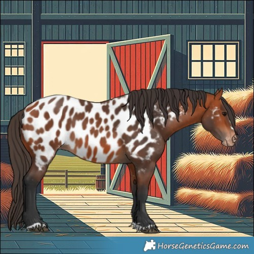 Horse Color:Bay Near Leopard 