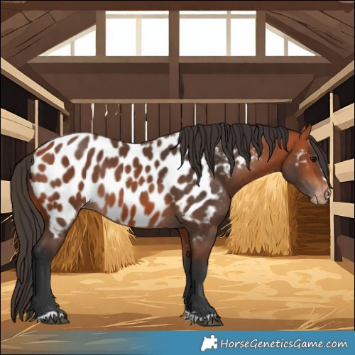 Horse Color:Bay Near Leopard 