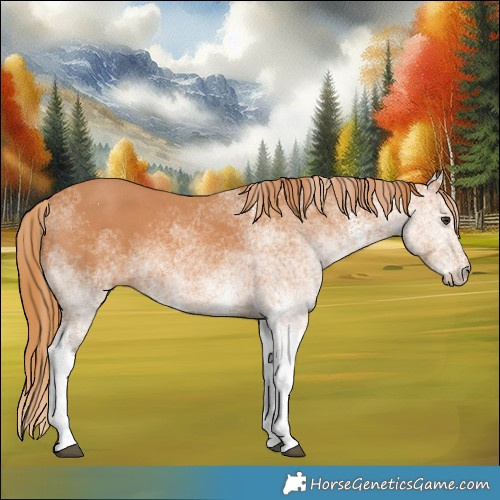Horse Color:White Spotted Chestnut 