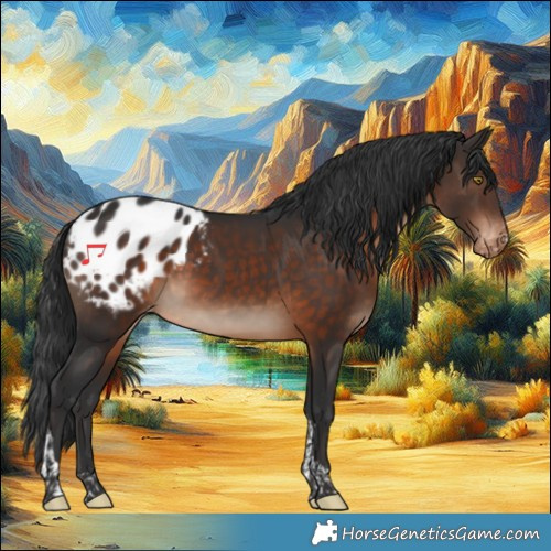 Horse Color:Brown Tobiano Appaloosa