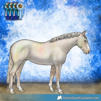 Horse Color:Chocolate Palomino Roan Pearl Rabicano