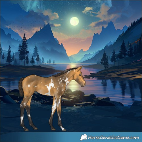 Horse Color:White Spotted Buckskin