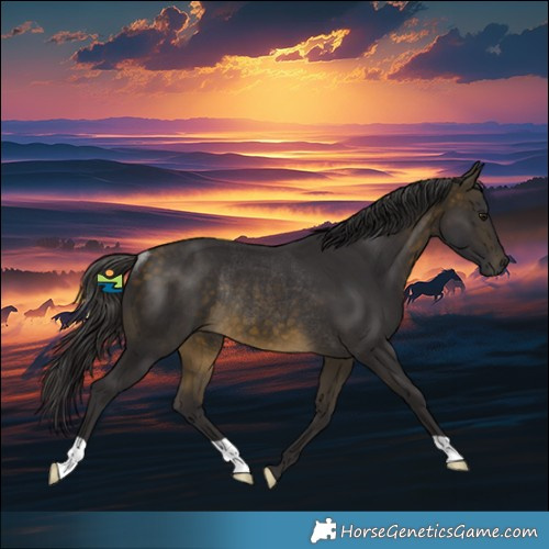 Horse Color:Buckskin Rabicano 