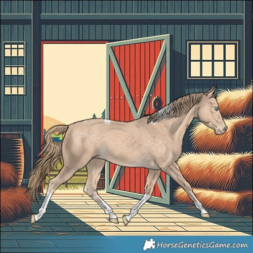 Horse Color:Perlino Tobiano Rabicano 