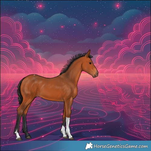 Horse Color:Bay Tobiano 