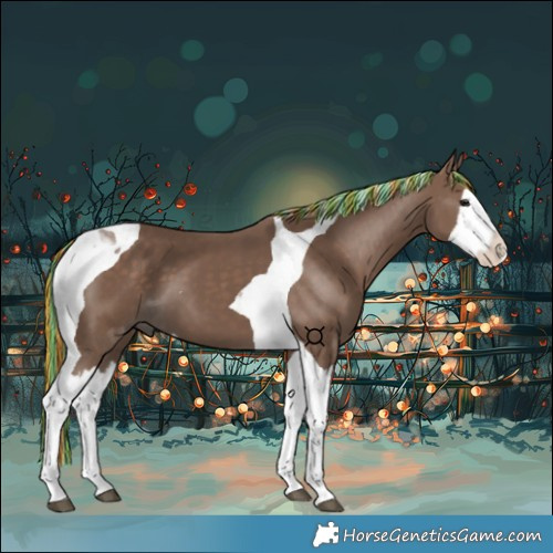 Horse Color:Painted Silver Black Splash Tobiano