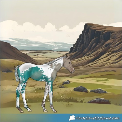 Horse Color:Silver Grullo Tobiano 