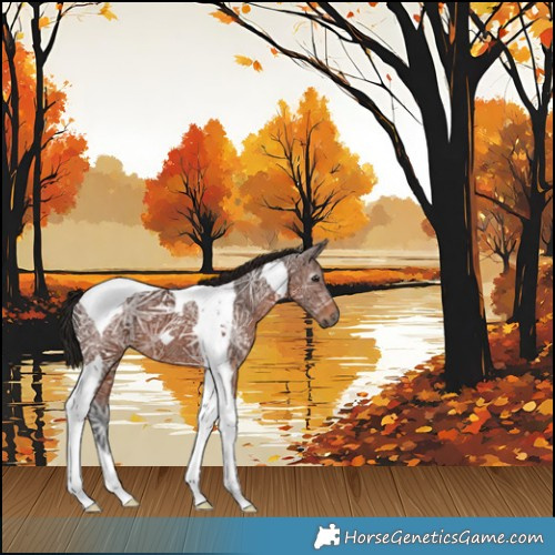 Horse Color:Gray Bay Ice Tobiano 