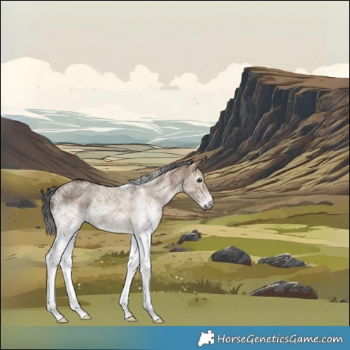 Horse Color:Gray White Spotted Bay Dun 