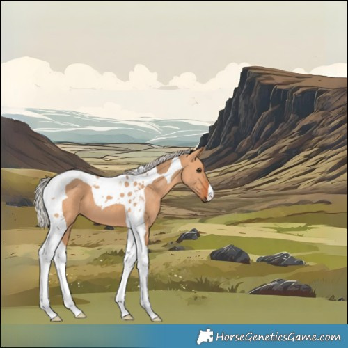 Horse Color:Silver Bay Dun Tobiano 