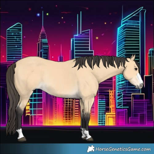 Horse Color:Buckskin Rabicano 