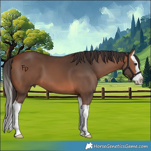 Horse Color:Bay Splash 