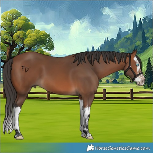 Horse Color:Bay Splash 