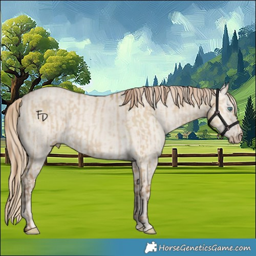 Horse Color:Gray Smoky Grullo Pearl  and Smoky Creme Dun 