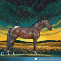 Horse Color:White Spotted Brown Mushroom Merle Tobiano 