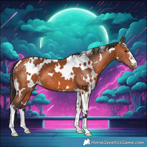 Horse Color:White Spotted Bay