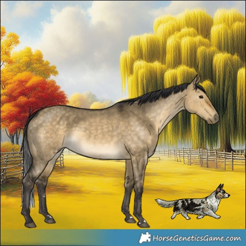 Horse Color:Buckskin Dun Rabicano