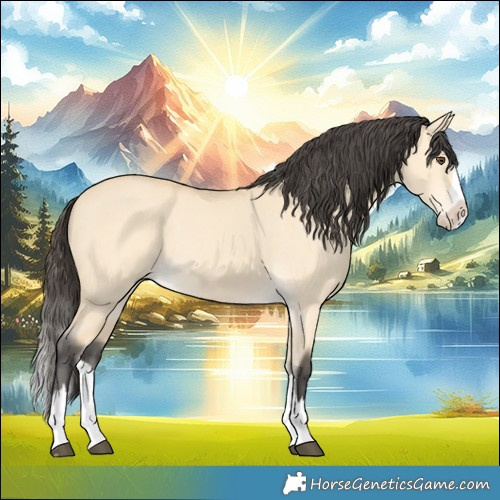 Horse Color:Buckskin Dun Splash 
