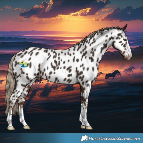 Horse Color:Liver Chestnut Appaloosa