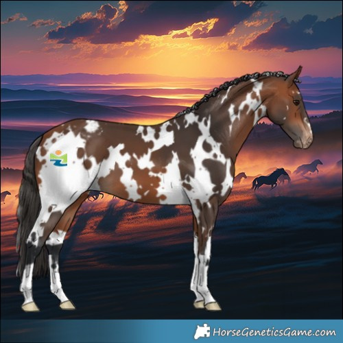 Horse Color:White Spotted Bay Appaloosa 