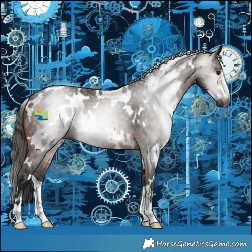 Horse Color:Gray White Spotted Bay Varnish 