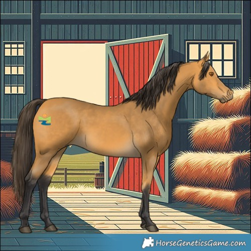 Horse Color:Buckskin Rabicano 