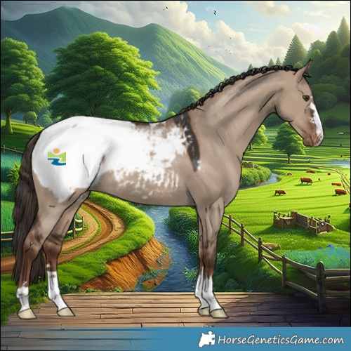 Horse Color:Liver Red Dun Appaloosa