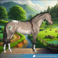 Horse Color:Brown Dun Appaloosa