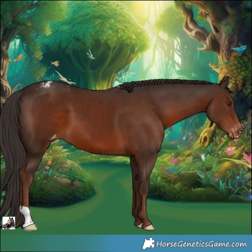 Horse Color:Liver Chestnut Appaloosa 