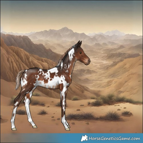 Horse Color:White Spotted Liver Chestnut
