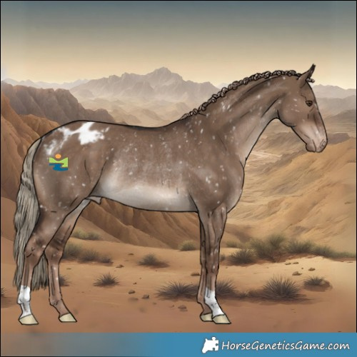 Horse Color:Liver Red Dun Appaloosa Rabicano 
