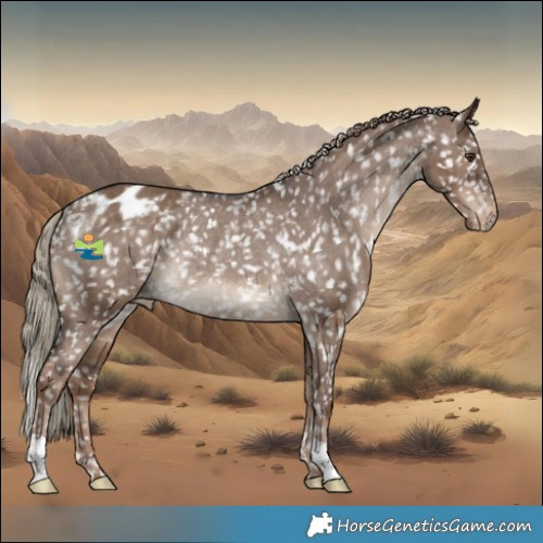 Horse Color:Liver Red Dun Appaloosa Rabicano 