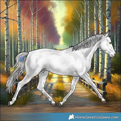 Horse Color:Silver Brown Pearl Sabino 