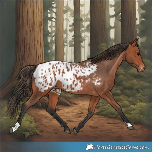 Horse Color:Bay Appaloosa 