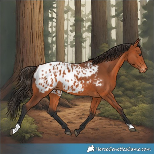 Horse Color:Bay Appaloosa